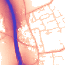 Daytime road noise heatmap for IP6 0DG