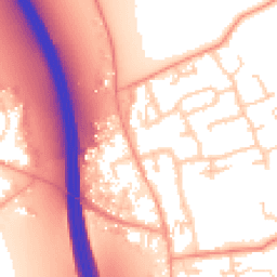 Daytime road noise heatmap for IP6 0DJ