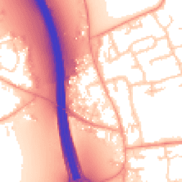 Daytime road noise heatmap for IP6 0DL