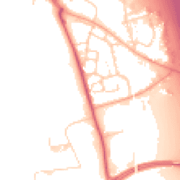 Daytime road noise heatmap for IP6 0FD