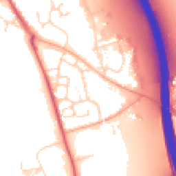 Daytime road noise heatmap for IP6 0GE