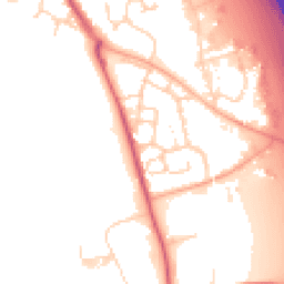 Daytime road noise heatmap for IP6 0GP