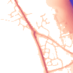 Daytime road noise heatmap for IP6 0GT