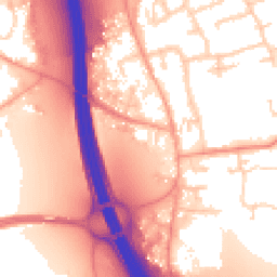 Daytime road noise heatmap for IP6 0HE