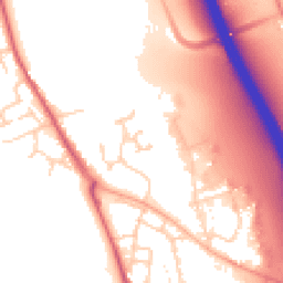 Daytime road noise heatmap for IP6 0HU