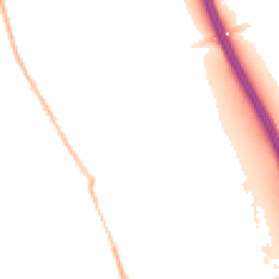 Night-time road noise heatmap for IP6 0HU