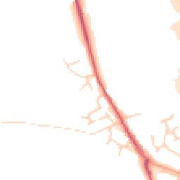 Daytime road noise heatmap for IP6 0NS