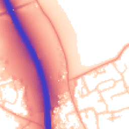 Daytime road noise heatmap for IP6 0NU