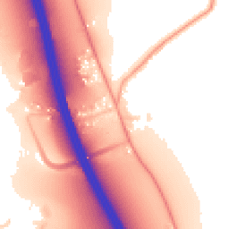 Daytime road noise heatmap for IP6 0PD