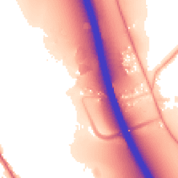 Daytime road noise heatmap for IP6 0PF