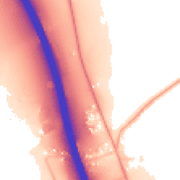 Daytime road noise heatmap for IP6 0PJ