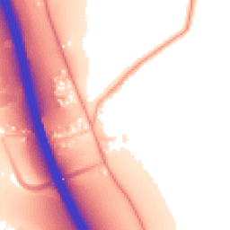 Daytime road noise heatmap for IP6 0PQ