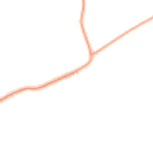 Daytime road noise heatmap for IP6 0PU