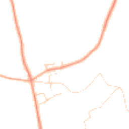 Daytime road noise heatmap for IP6 0QZ