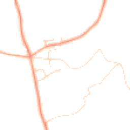 Daytime road noise heatmap for IP6 0RN