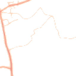 Daytime road noise heatmap for IP6 0RU