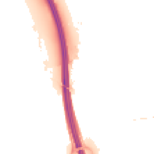 Night-time road noise heatmap for IP6 0TA