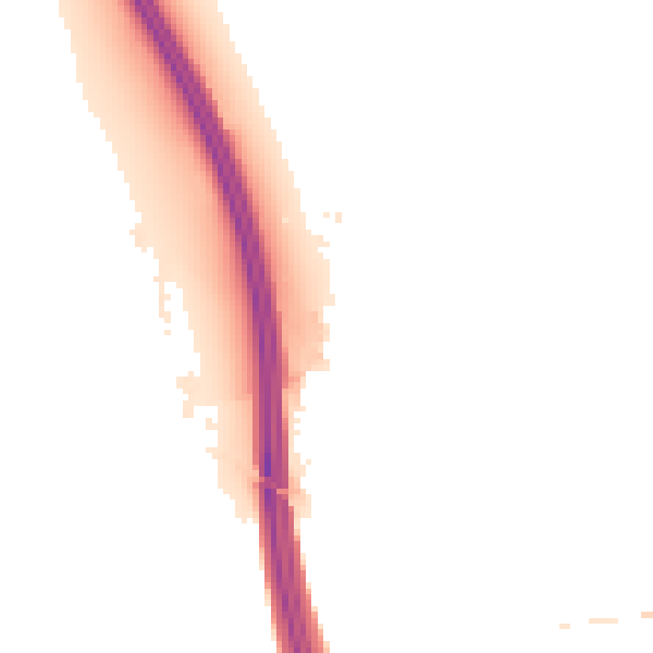 Night-time road noise heatmap for IP6 0TE