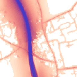 Daytime road noise heatmap for IP6 0TF