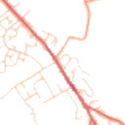 Daytime road noise heatmap for IP6 8AE