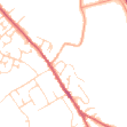 Daytime road noise heatmap for IP6 8AH