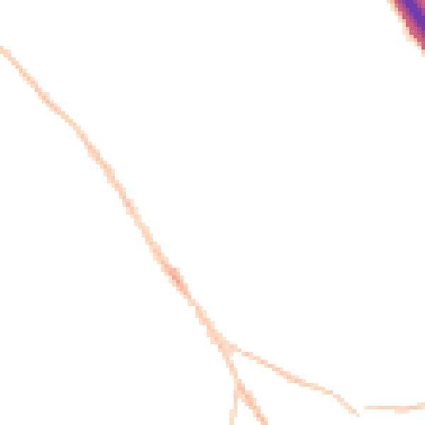 Night-time road noise heatmap for IP6 8AJ