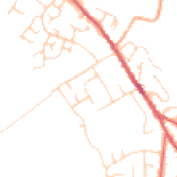 Daytime road noise heatmap for IP6 8BJ