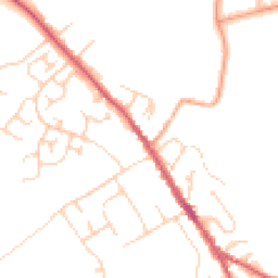 Daytime road noise heatmap for IP6 8DH