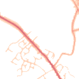 Daytime road noise heatmap for IP6 8DN