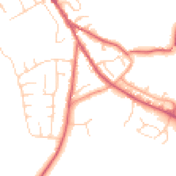 Daytime road noise heatmap for IP6 8EU