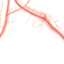 Daytime road noise heatmap for IP6 8FF