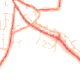 Daytime road noise heatmap for IP6 8FJ