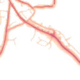 Daytime road noise heatmap for IP6 8FN