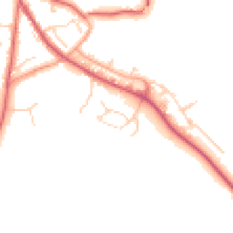 Daytime road noise heatmap for IP6 8FP