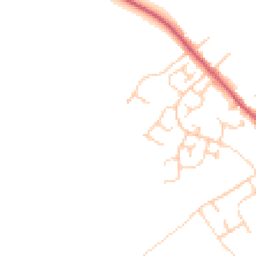 Daytime road noise heatmap for IP6 8FY