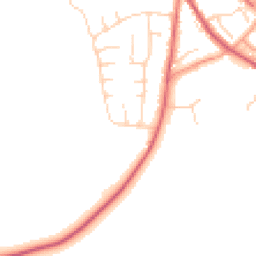 Daytime road noise heatmap for IP6 8JF