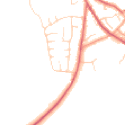 Daytime road noise heatmap for IP6 8JH