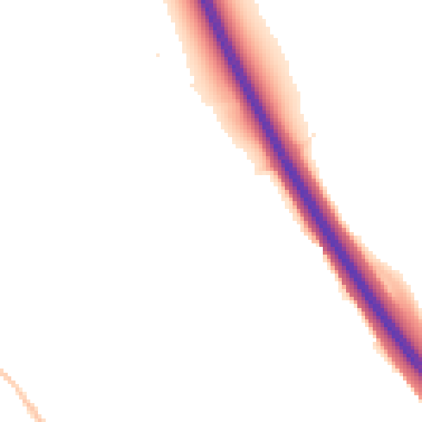 Night-time road noise heatmap for IP6 8LY