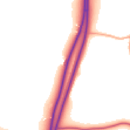 Daytime road noise heatmap for IP6 8PA