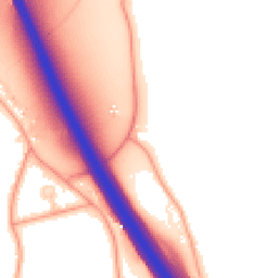 Daytime road noise heatmap for IP6 8PS