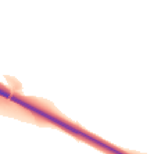 Night-time road noise heatmap for IP6 8QT