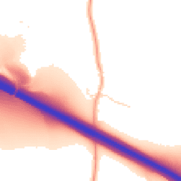 Daytime road noise heatmap for IP6 8QW
