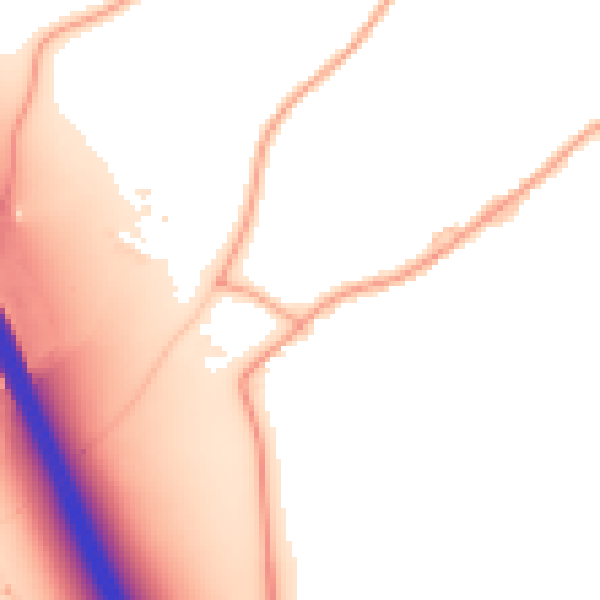 Daytime road noise heatmap for IP6 8RD