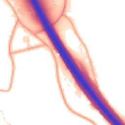 Daytime road noise heatmap for IP6 8SX