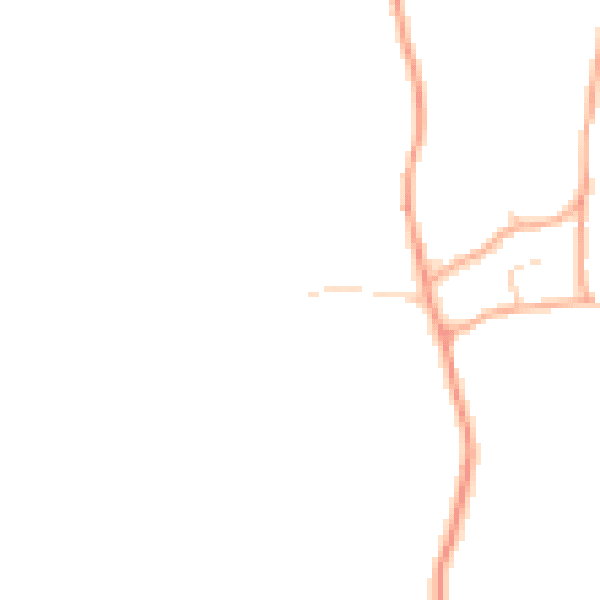 Daytime road noise heatmap for IP6 9DZ