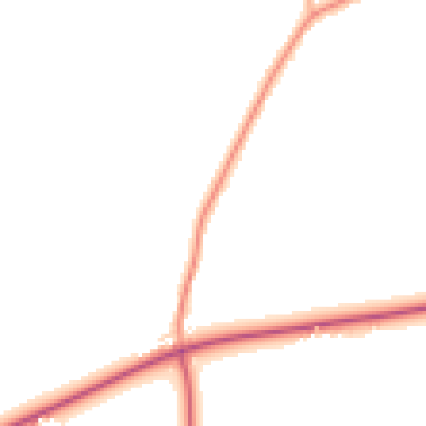 Daytime road noise heatmap for IP6 9JY