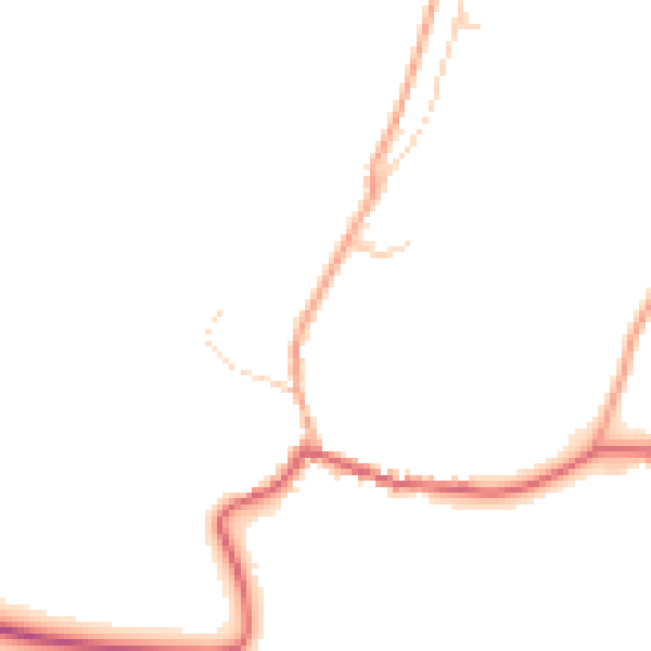 Daytime road noise heatmap for IP6 9PS
