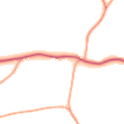 Daytime road noise heatmap for IP6 9QT