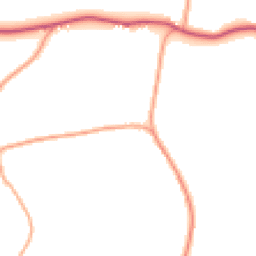 Daytime road noise heatmap for IP6 9RQ