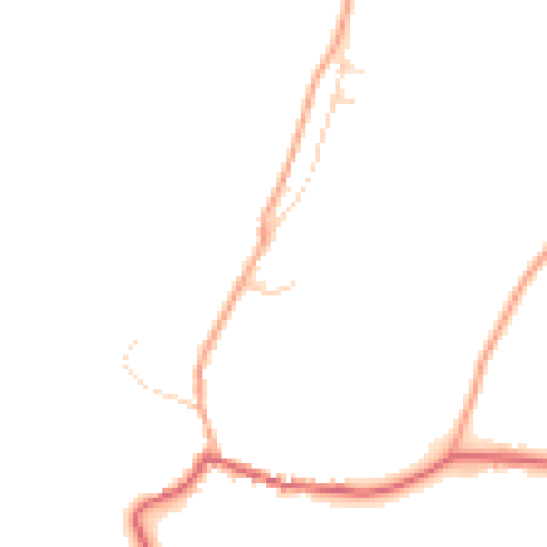 Daytime road noise heatmap for IP6 9SR